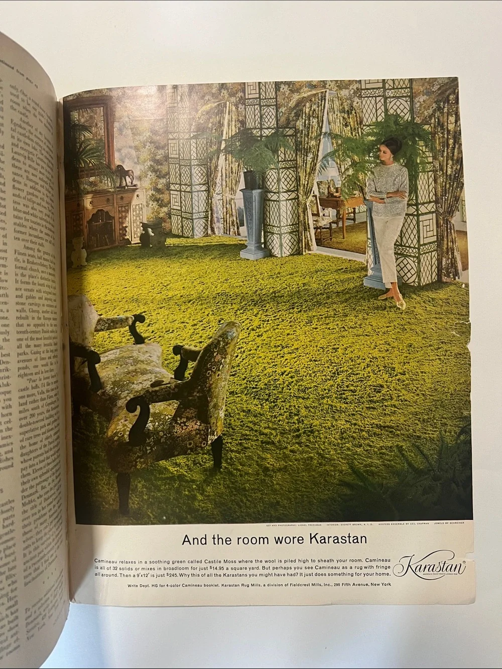 1965 Vintage  House & Garden Magazine decorating March 1965